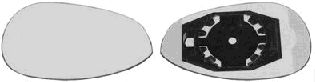 VAN WEZEL 1624832 -  Зеркальное стекло, наружное зеркало